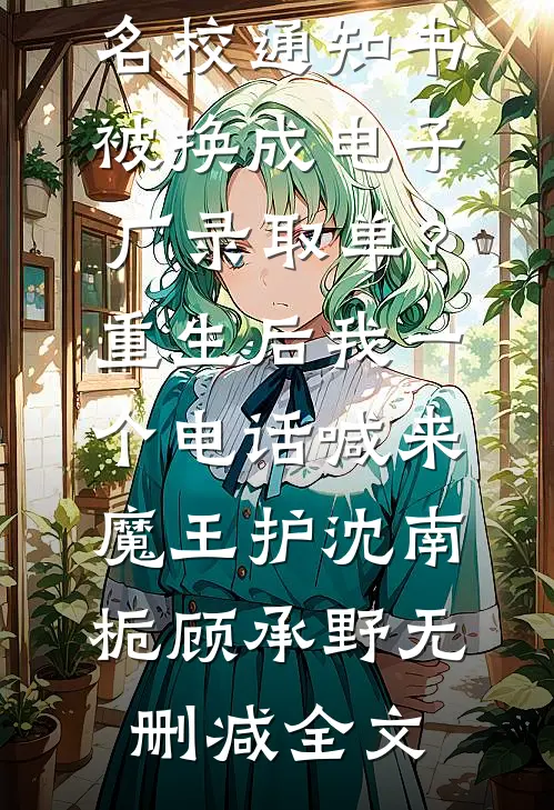 名校通知书被换成电子厂录取单？重生后我一个电话喊来魔王护沈南栀顾承野无删减全文