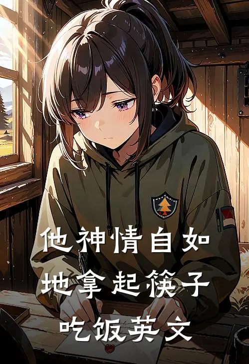 他神情自如地拿起筷子吃饭英文