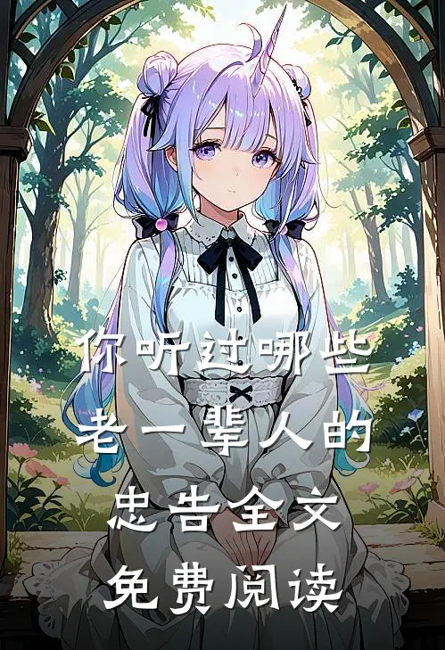 你听过哪些老一辈人的忠告全文免费阅读