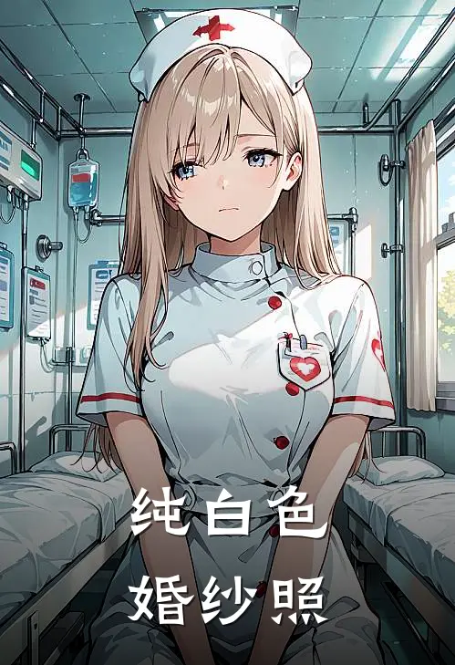 纯白色婚纱照