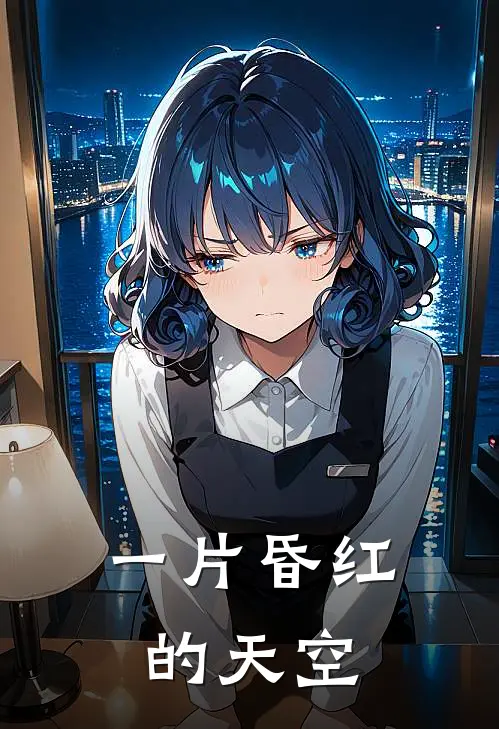 一片昏红的天空
