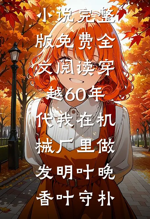 穿越60年代我在机械厂里做发明叶晚香叶守朴免费完结版小说_完整版免费全文阅读穿越60年代我在机械厂里做发明叶晚香叶守朴