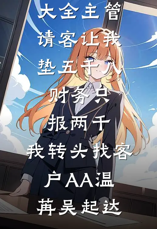 主管请客让我垫五千八，财务只报两千，我转头找客户AA温苒吴起达小说免费阅读无弹窗_热门小说大全主管请客让我垫五千八，财务只报两千，我转头找客户AA温苒吴起达